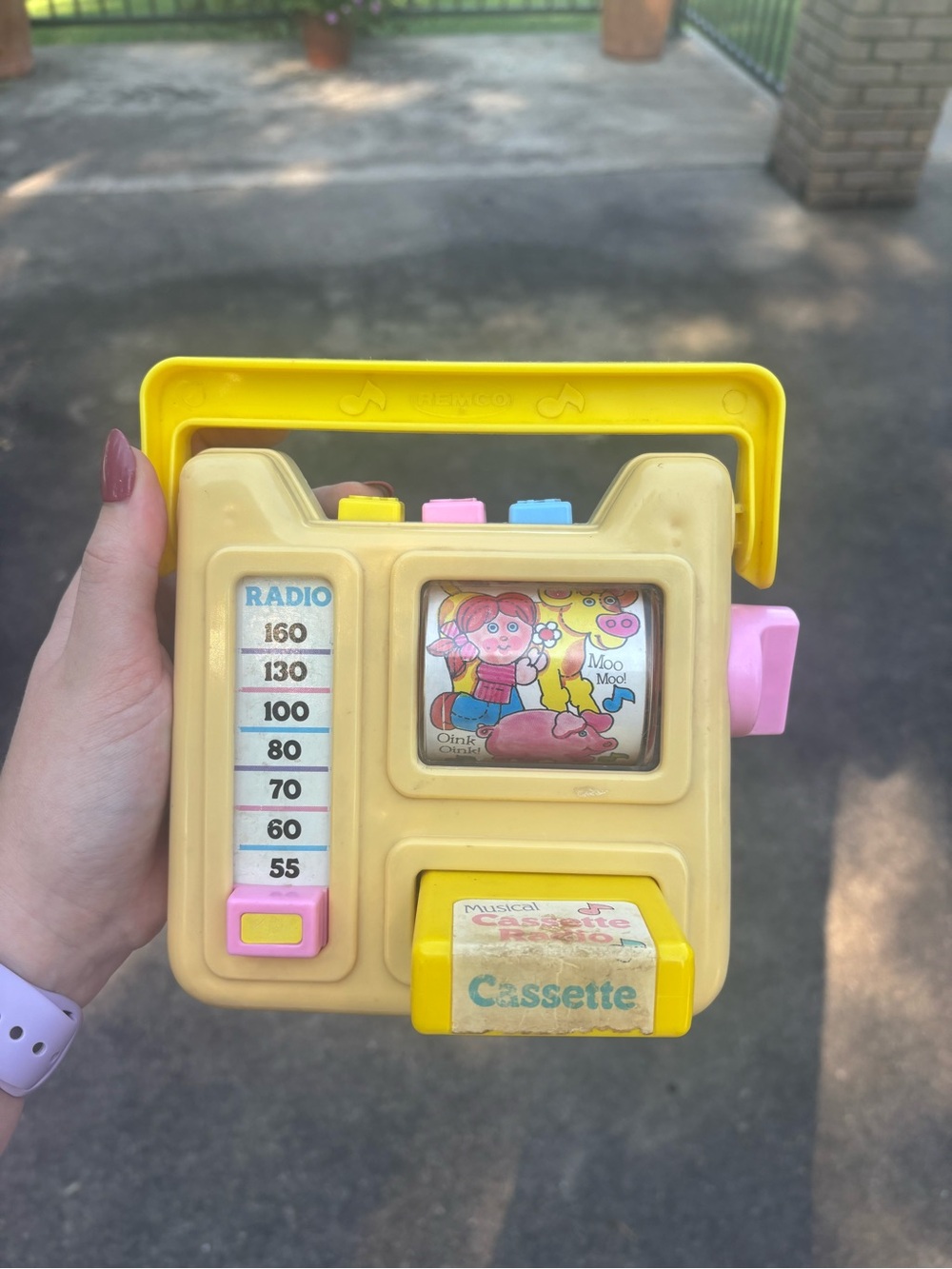 Vintage Remco Kids Musical Cassette Toy - Yellow